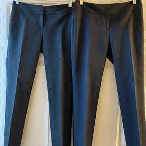 Ann Taylor 00P, modern fit Navy & Black pants.